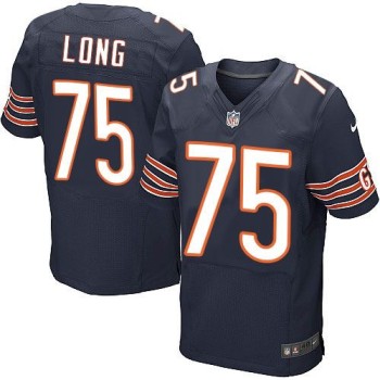 Bears #75 Kyle Long Navy Blue Team Color Men's Stitched NFL Elite Jersey Bears #75 Kyle Long Navy Blue Team Color Men's Stitched NFL Elite Jersey