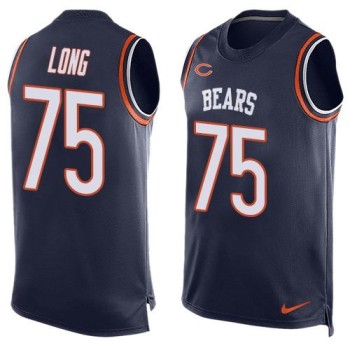 Bears #75 Kyle Long Navy Blue Team Color Men's Stitched NFL Limited Tank Top Jersey Bears #75 Kyle Long Navy Blue Team Color Men's Stitched NFL Limited Tank Top Jersey