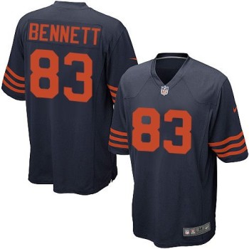 Bears #83 Martellus Bennett Navy Blue 1940s Throwback Youth Stitched NFL Elite Jersey Bears #83 Martellus Bennett Navy Blue 1940s Throwback Youth Stitched NFL Elite Jersey