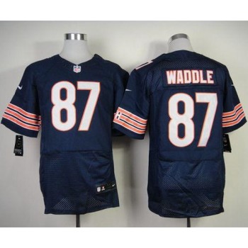 Bears #87 Tom Waddle Navy Blue Team Color Men's Stitched NFL Elite Jersey Bears #87 Tom Waddle Navy Blue Team Color Men's Stitched NFL Elite Jersey