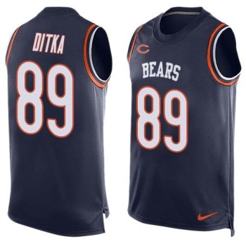 Bears #89 Mike Ditka Navy Blue Team Color Men's Stitched NFL Limited Tank Top Jersey Bears #89 Mike Ditka Navy Blue Team Color Men's Stitched NFL Limited Tank Top Jersey