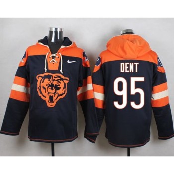 Bears #95 Richard Dent Navy Blue Player Pullover NFL Hoodie