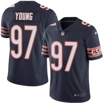 Bears #97 Willie Young Navy Blue Men's Stitched NFL Limited Rush Jersey Bears #97 Willie Young Navy Blue Men's Stitched NFL Limited Rush Jersey