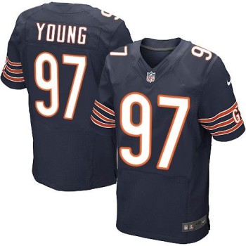 Bears #97 Willie Young Navy Blue Team Color Men's Stitched NFL Elite Jersey Bears #97 Willie Young Navy Blue Team Color Men's Stitched NFL Elite Jersey