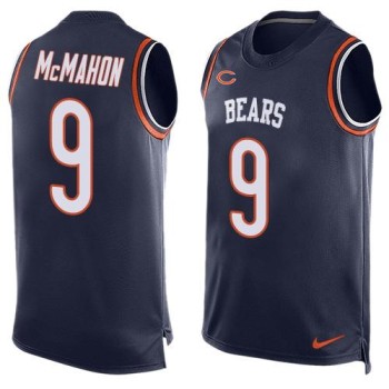 Bears #9 Jim McMahon Navy Blue Team Color Men's Stitched NFL Limited Tank Top Jersey Bears #9 Jim McMahon Navy Blue Team Color Men's Stitched NFL Limited Tank Top Jersey