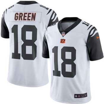 Bengals #18 A.J. Green White Youth Stitched NFL Limited Rush Jersey Bengals #18 A.J. Green White Youth Stitched NFL Limited Rush Jersey