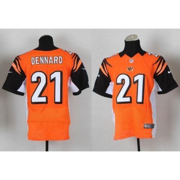 Bengals #21 Darqueze Dennard Orange Alternate Men's Stitched NFL Elite Jersey