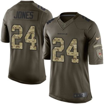 Bengals #24 Adam Jones Green Men's Stitched NFL Limited Salute to Service Jersey Bengals #24 Adam Jones Green Men's Stitched NFL Limited Salute to Service Jersey