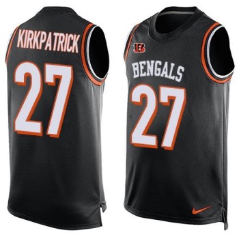 Bengals #27 Dre Kirkpatrick Black Team Color Men's Stitched NFL Limited Tank Top Jersey Bengals #27 Dre Kirkpatrick Black Team Color Men's Stitched NFL Limited Tank Top Jersey