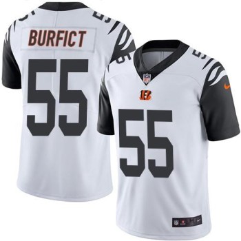 Bengals #55 Vontaze Burfict White Youth Stitched NFL Limited Rush Jersey Bengals #55 Vontaze Burfict White Youth Stitched NFL Limited Rush Jersey