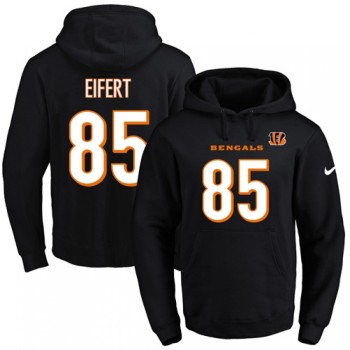 Bengals #85 Tyler Eifert Black Name & Number Pullover NFL Hoodie Bengals #85 Tyler Eifert Black Name & Number Pullover NFL Hoodie