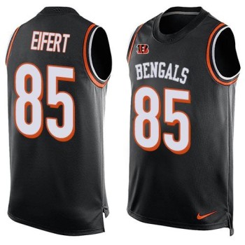 Bengals #85 Tyler Eifert Black Team Color Men's Stitched NFL Limited Tank Top Jersey