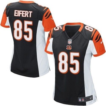 Bengals #85 Tyler Eifert Black Team Color Women's Stitched NFL Elite Jersey Bengals #85 Tyler Eifert Black Team Color Women's Stitched NFL Elite Jersey