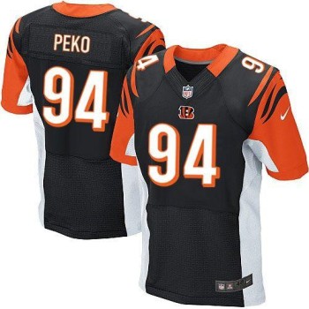 Bengals #94 Domata Peko Black Team Color Men's Stitched NFL Elite Jersey Bengals #94 Domata Peko Black Team Color Men's Stitched NFL Elite Jersey