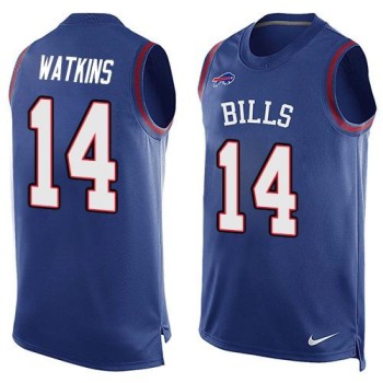 Bills #14 Sammy Watkins Royal Blue Team Color Men's Stitched NFL Limited Tank Top Jersey Bills #14 Sammy Watkins Royal Blue Team Color Men's Stitched NFL Limited Tank Top Jersey