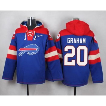 Bills #20 Corey Graham Royal Blue Player Pullover NFL Hoodie Bills #20 Corey Graham Royal Blue Player Pullover NFL Hoodie