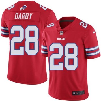 Bills #28 Ronald Darby Red Men's Stitched NFL Elite Rush Jersey