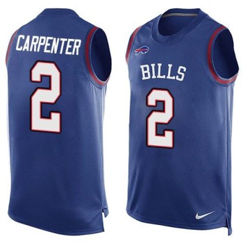 Bills #2 Dan Carpenter Royal Blue Team Color Men's Stitched NFL Limited Tank Top Jersey Bills #2 Dan Carpenter Royal Blue Team Color Men's Stitched NFL Limited Tank Top Jersey