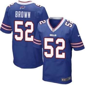 Bills #52 Preston Brown Royal Blue Team Color Men's Stitched NFL New Elite Jersey Bills #52 Preston Brown Royal Blue Team Color Men's Stitched NFL New Elite Jersey