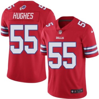 Bills #55 Jerry Hughes Red Men's Stitched NFL Elite Rush Jersey Bills #55 Jerry Hughes Red Men's Stitched NFL Elite Rush Jersey