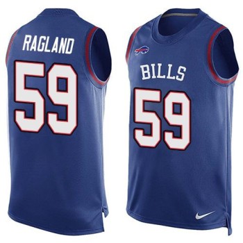 Bills #59 Reggie Ragland Royal Blue Team Color Men's Stitched NFL Limited Tank Top Jersey Bills #59 Reggie Ragland Royal Blue Team Color Men's Stitched NFL Limited Tank Top Jersey