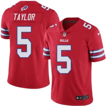 Bills #5 Tyrod Taylor Red Youth Stitched NFL Limited Rush Jersey Bills #5 Tyrod Taylor Red Youth Stitched NFL Limited Rush Jersey
