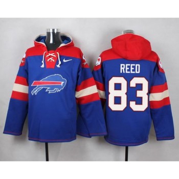 Bills #83 Andre Reed Royal Blue Player Pullover NFL Hoodie Bills #83 Andre Reed Royal Blue Player Pullover NFL Hoodie