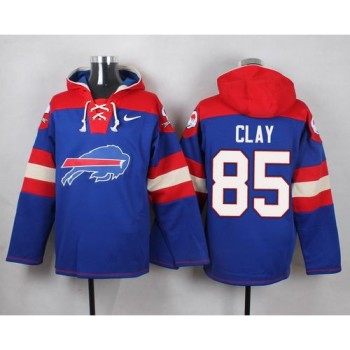 Bills #85 Charles Clay Royal Blue Player Pullover NFL Hoodie Bills #85 Charles Clay Royal Blue Player Pullover NFL Hoodie