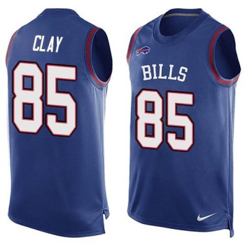 Bills #85 Charles Clay Royal Blue Team Color Men's Stitched NFL Limited Tank Top Jersey Bills #85 Charles Clay Royal Blue Team Color Men's Stitched NFL Limited Tank Top Jersey
