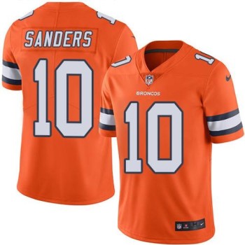Broncos #10 Emmanuel Sanders Orange Men's Stitched NFL Limited Rush Jersey Broncos #10 Emmanuel Sanders Orange Men's Stitched NFL Limited Rush Jersey