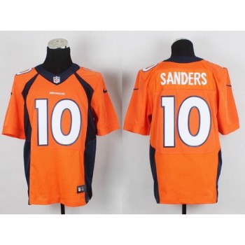 Broncos #10 Emmanuel Sanders Orange Team Color Men's Stitched NFL New Elite Jersey Broncos #10 Emmanuel Sanders Orange Team Color Men's Stitched NFL New Elite Jersey