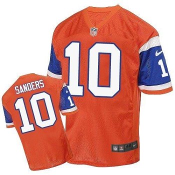 Broncos #10 Emmanuel Sanders Orange Throwback Men's Stitched NFL Elite Jersey Broncos #10 Emmanuel Sanders Orange Throwback Men's Stitched NFL Elite Jersey