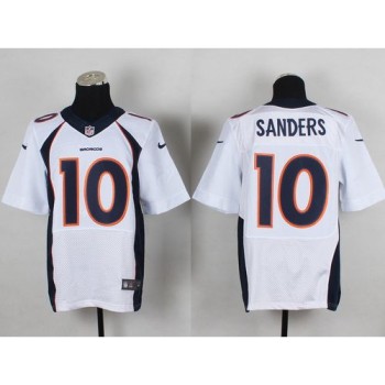 Broncos #10 Emmanuel Sanders White Men's Stitched NFL New Elite Jersey Broncos #10 Emmanuel Sanders White Men's Stitched NFL New Elite Jersey