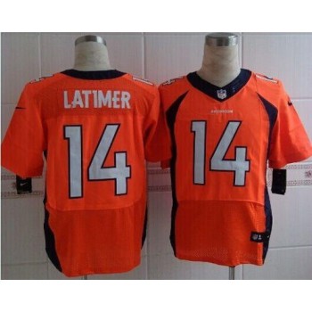 Broncos #14 Cody Latimer Orange Team Color Men's Stitched NFL New Elite Jersey Broncos #14 Cody Latimer Orange Team Color Men's Stitched NFL New Elite Jersey