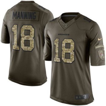 Broncos #18 Peyton Manning Green Youth Stitched NFL Limited Salute to Service Jersey Broncos #18 Peyton Manning Green Youth Stitched NFL Limited Salute to Service Jersey