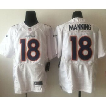Broncos #18 Peyton Manning White Men's Stitched NFL Elite Event Jersey Broncos #18 Peyton Manning White Men's Stitched NFL Elite Event Jersey