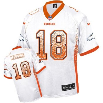 Broncos #18 Peyton Manning White Youth Stitched NFL Elite Drift Fashion Jersey Broncos #18 Peyton Manning White Youth Stitched NFL Elite Drift Fashion Jersey