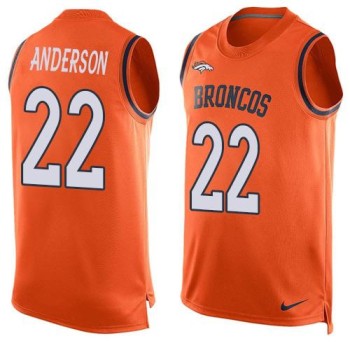 Broncos #22 C.J. Anderson Orange Team Color Men's Stitched NFL Limited Tank Top Jersey Broncos #22 C.J. Anderson Orange Team Color Men's Stitched NFL Limited Tank Top Jersey