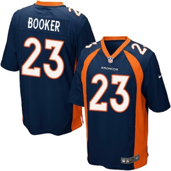 Broncos #23 Devontae Booker Blue Alternate Youth Stitched NFL New Elite Jersey