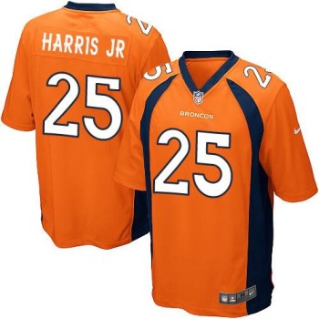 Broncos #25 Chris Harris Jr Orange Team Color Youth Stitched NFL New Elite Jersey