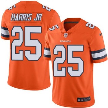 Broncos #25 Chris Harris Jr Orange Youth Stitched NFL Limited Rush Jersey Broncos #25 Chris Harris Jr Orange Youth Stitched NFL Limited Rush Jersey