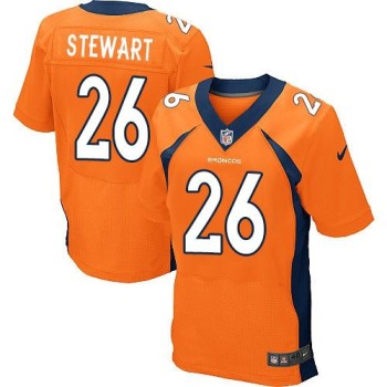 Broncos #26 Darian Stewart Orange Team Color Men's Stitched NFL New Elite Jersey