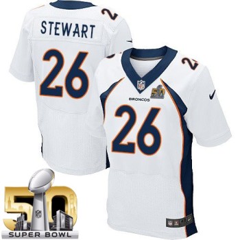 Broncos #26 Darian Stewart White Super Bowl 50 Men's Stitched NFL New Elite Jersey Broncos #26 Darian Stewart White Super Bowl 50 Men's Stitched NFL New Elite Jersey