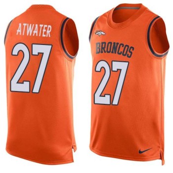 Broncos #27 Steve Atwater Orange Team Color Men's Stitched NFL Limited Tank Top Jersey Broncos #27 Steve Atwater Orange Team Color Men's Stitched NFL Limited Tank Top Jersey