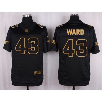 Broncos #43 T.J. Ward Black Men's Stitched NFL Elite Pro Line Gold Collection Jersey