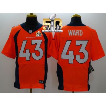 Broncos #43 T.J. Ward Orange Team Color Super Bowl 50 Men's Stitched NFL New Elite Jersey Broncos #43 T.J. Ward Orange Team Color Super Bowl 50 Men's Stitched NFL New Elite Jersey