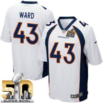 Broncos #43 T.J. Ward White Super Bowl 50 Youth Stitched NFL New Elite Jersey Broncos #43 T.J. Ward White Super Bowl 50 Youth Stitched NFL New Elite Jersey