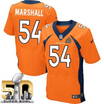 Broncos #54 Brandon Marshall Orange Team Color Super Bowl 50 Men's Stitched NFL New Elite Jersey Broncos #54 Brandon Marshall Orange Team Color Super Bowl 50 Men's Stitched NFL New Elite Jersey