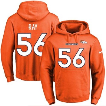 Broncos #56 Shane Ray Orange Name & Number Pullover NFL Hoodie Broncos #56 Shane Ray Orange Name & Number Pullover NFL Hoodie