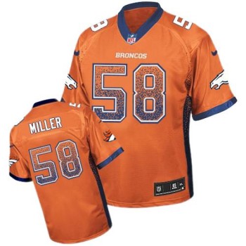Broncos #58 Von Miller Orange Team Color Youth Stitched NFL Elite Drift Fashion Jersey Broncos #58 Von Miller Orange Team Color Youth Stitched NFL Elite Drift Fashion Jersey